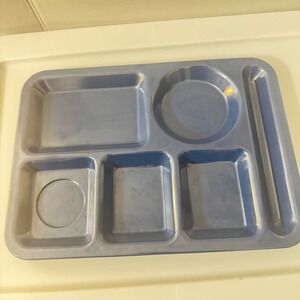 Vintage Texas Ware Blue Melamine Cafeteria Food Tray 146 Dallas USA MCM